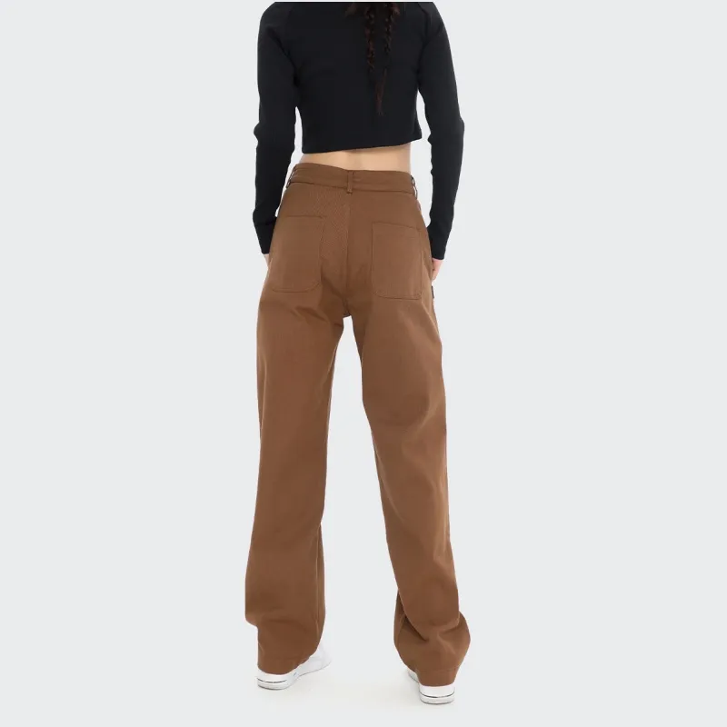 Vine Color Casual Pants Women's-7