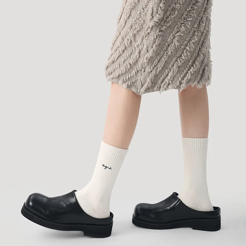 Vine Color Mid Calf Socks Unisex 3 Pack-1