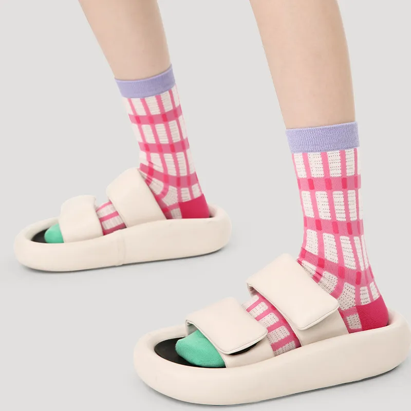 Vine Color Mid-Calf Socks Unisex 5 Pack Time Stands Still-3