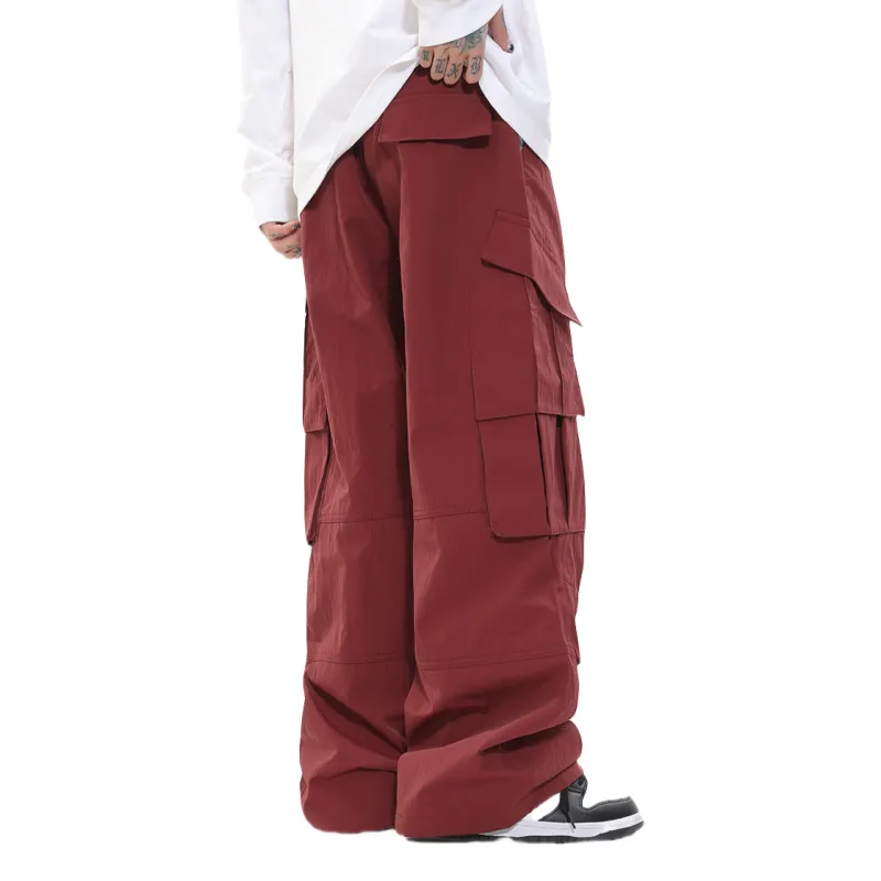 Vine Color Cargo Pants Unisex-7