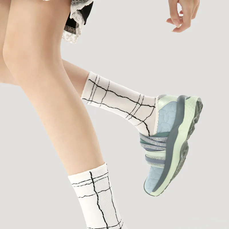 Vine Color Mid-Calf Socks Unisex 3 Pack Dreamy Symphony-3