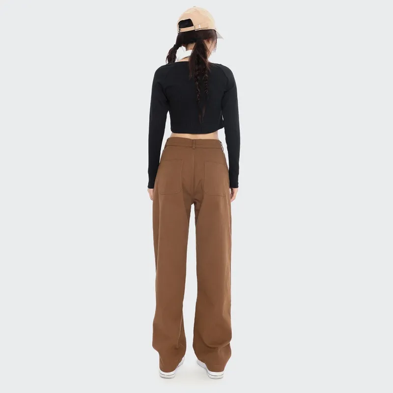 Vine Color Casual Pants Women's-8