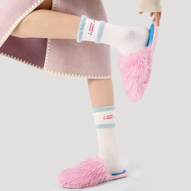 Vine Color Mid Calf Socks Women's 5 Pack-2
