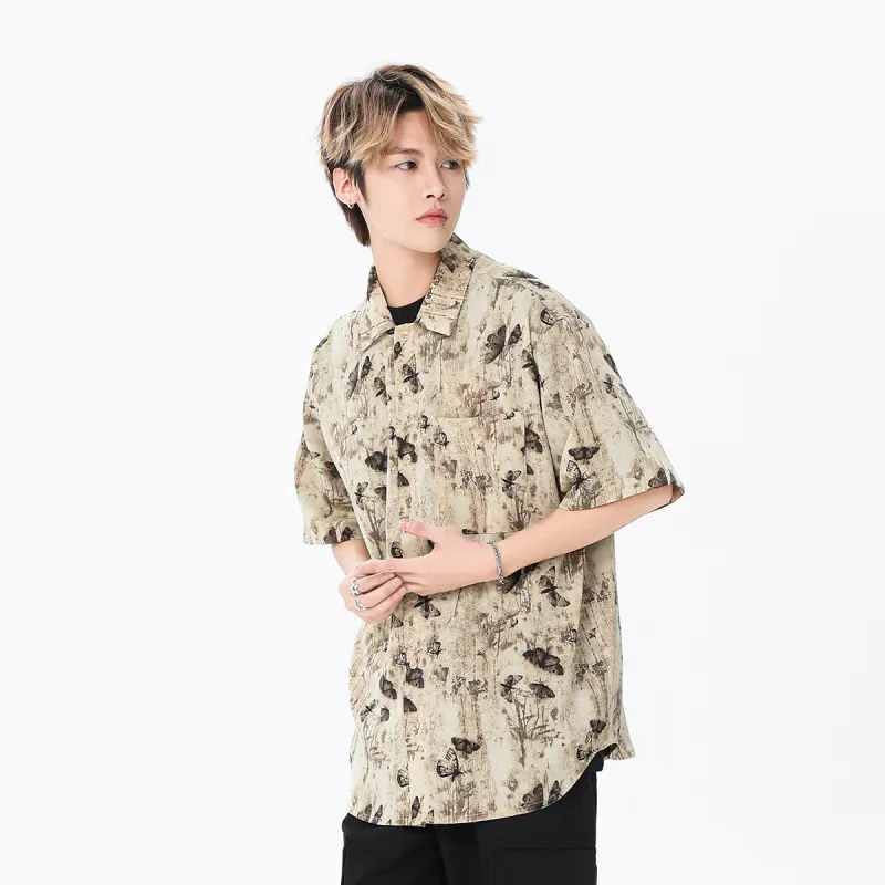 Vine Color Shirt Unisex Apricot-3
