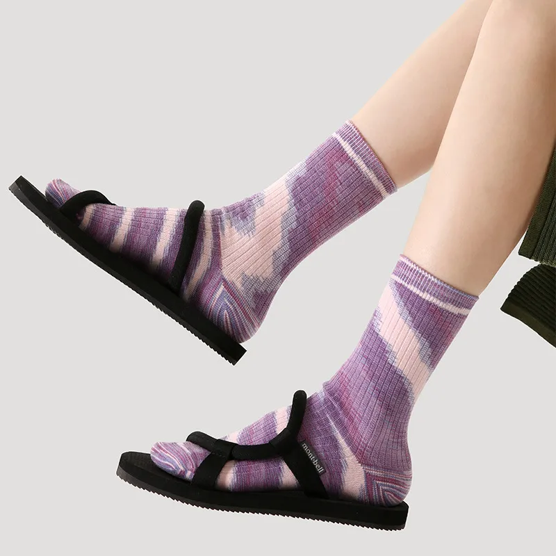Vine Color Mid Calf Socks Unisex 3 Pack A Pillow Of Huian-2