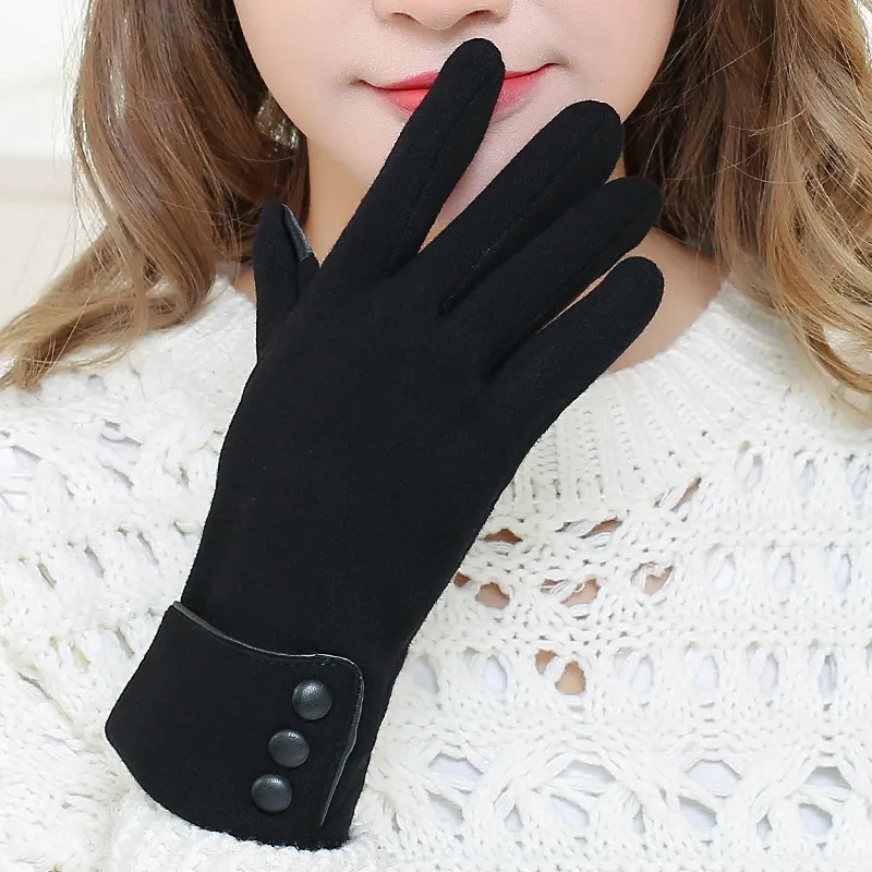 DZP Polyester Knit Gloves Women's-1