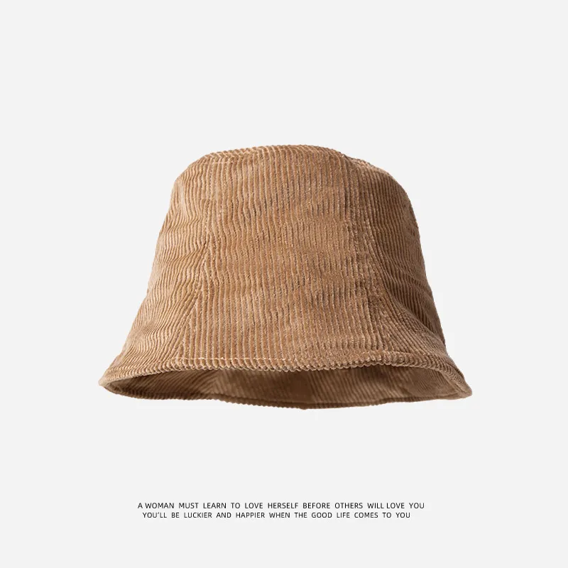 DZP Corduroy Bucket Hats Unisex-1