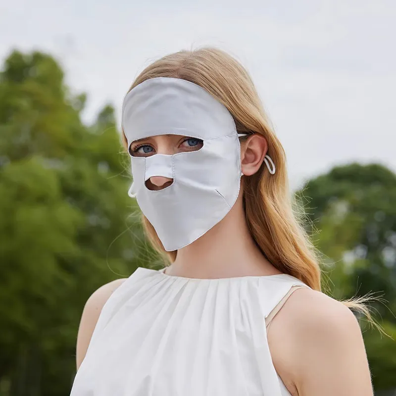 DZP Mulberry Silk Sun Protection Masks Unisex-3