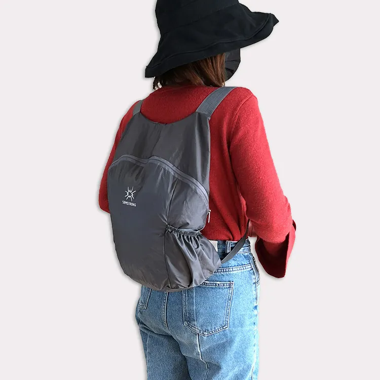 SAMSTRONG Polyester Backpack Regular Unisex Blue/Rose Red/Black-3