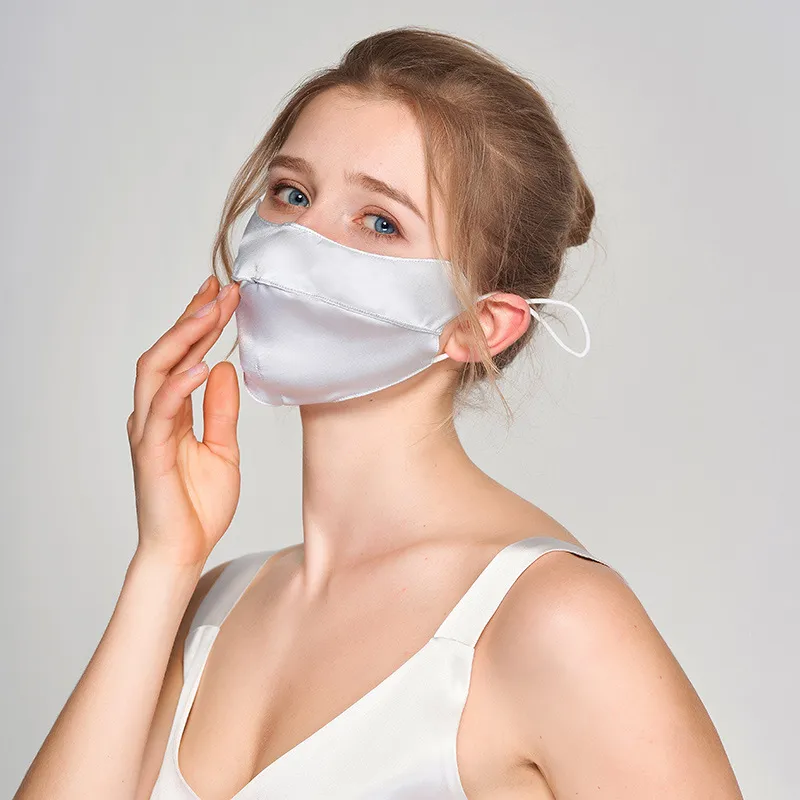 DZP Mulberry Silk Sun Protection Masks Unisex-3
