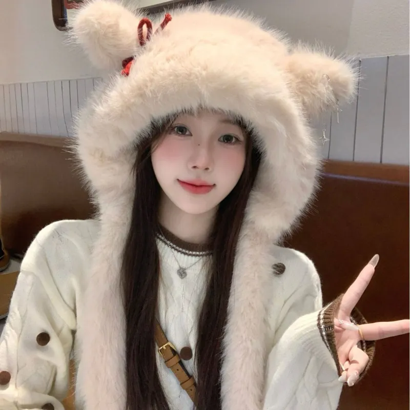 DZP Polyester Hoods & Plush Hats Women's-4