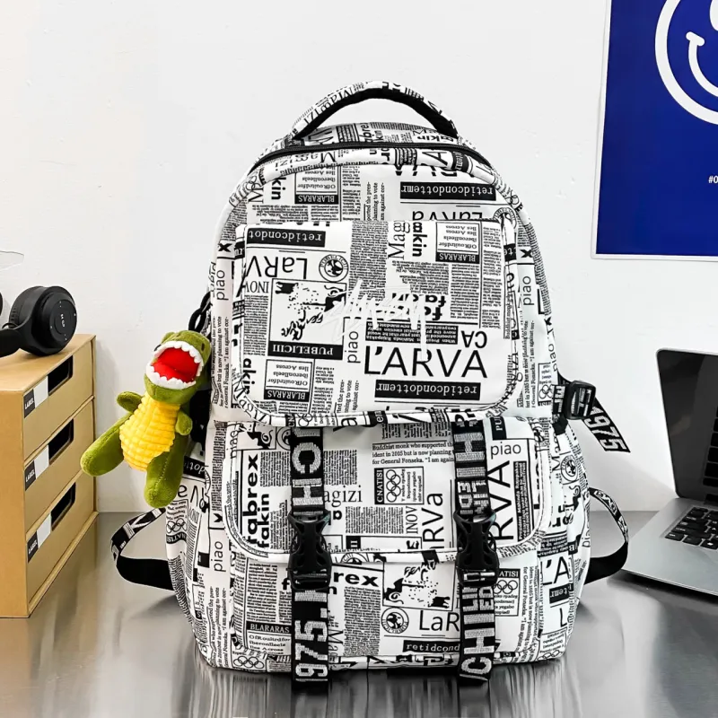 HCXK Nylon Backpack Regular Unisex Multicolor-13
