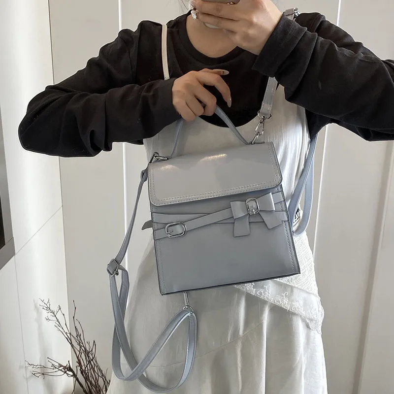 HCXK PU Trendy Maillard Style Backpack Women's Multicolor-17