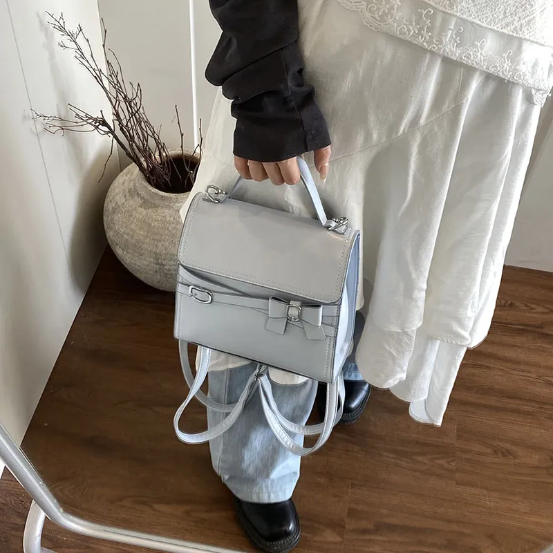 HCXK PU Trendy Maillard Style Backpack Women's Multicolor-18