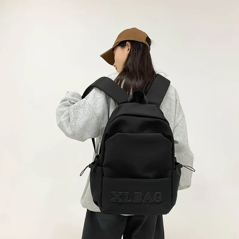 HCXK Nylon Backpack Unisex Ecru/Black/Gray/Burgundy-11