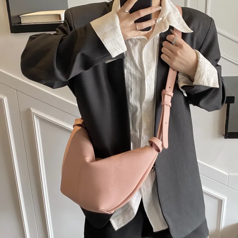 HCXK PU Dumpling Bag Shoulder Bag Women's Multicolor-21