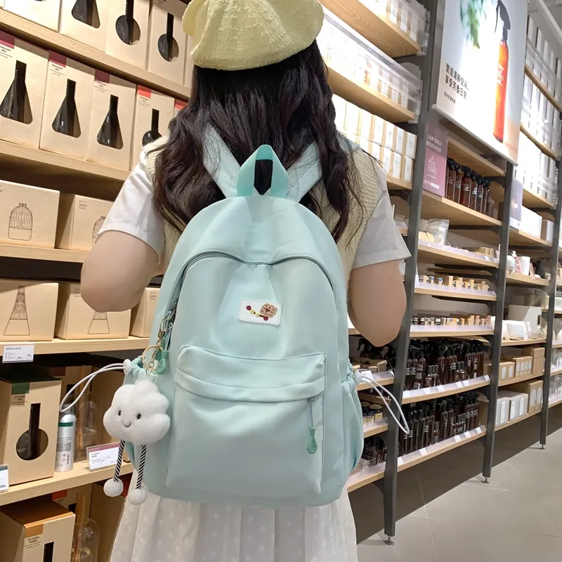 HCXK Nylon Backpack Unisex White/Pink/Black/Blue/Yellow-7