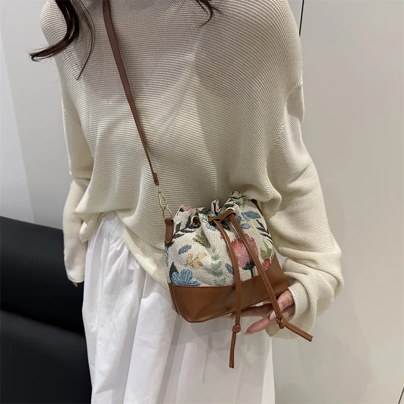 HCXK PU Crossbody Bag, Shoulder Bag Women's White/Black/Khaki/Brown-21