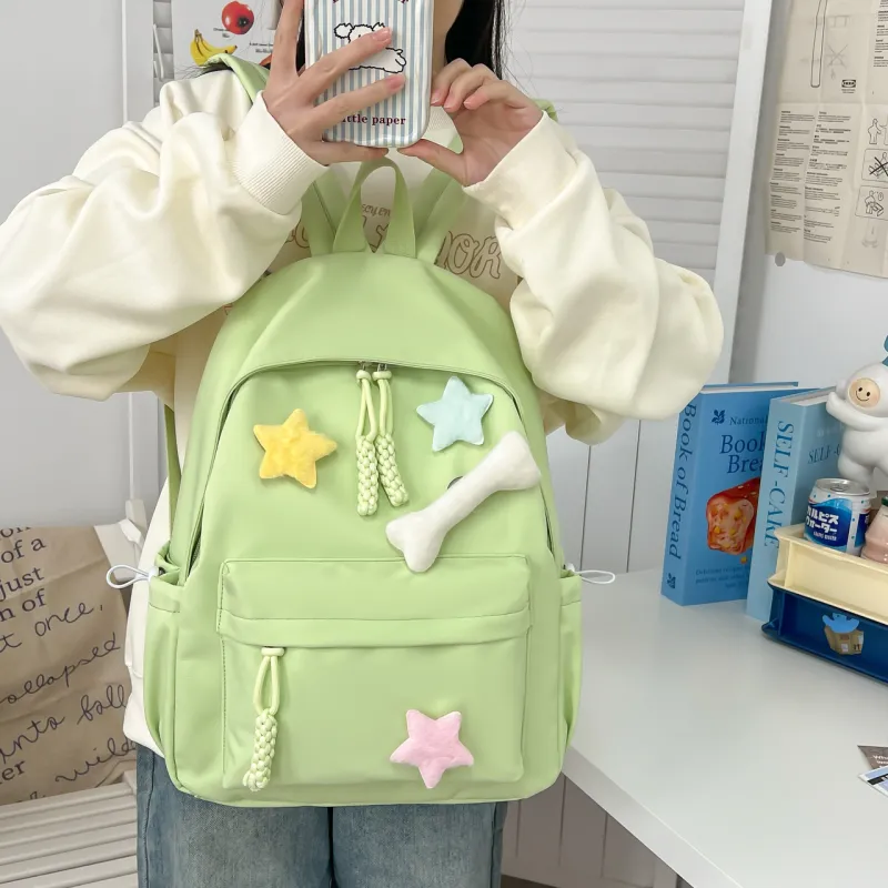 HCXK Composite Cloth Backpack Unisex Multicolor-19