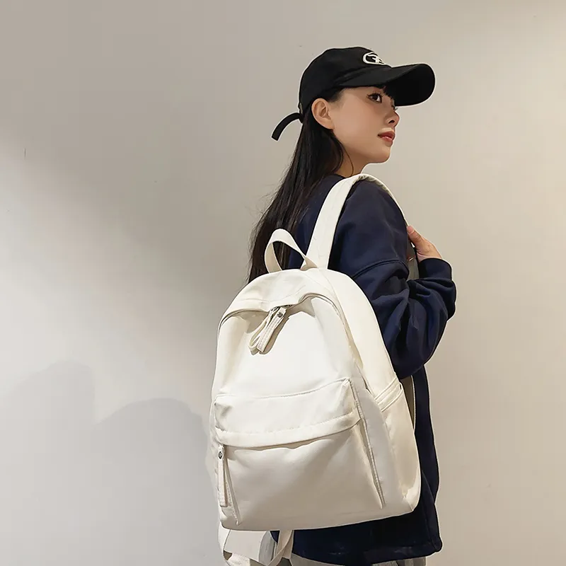 HCXK Nylon Backpack Unisex Black/White/Green/Burgundy/Khaki-8