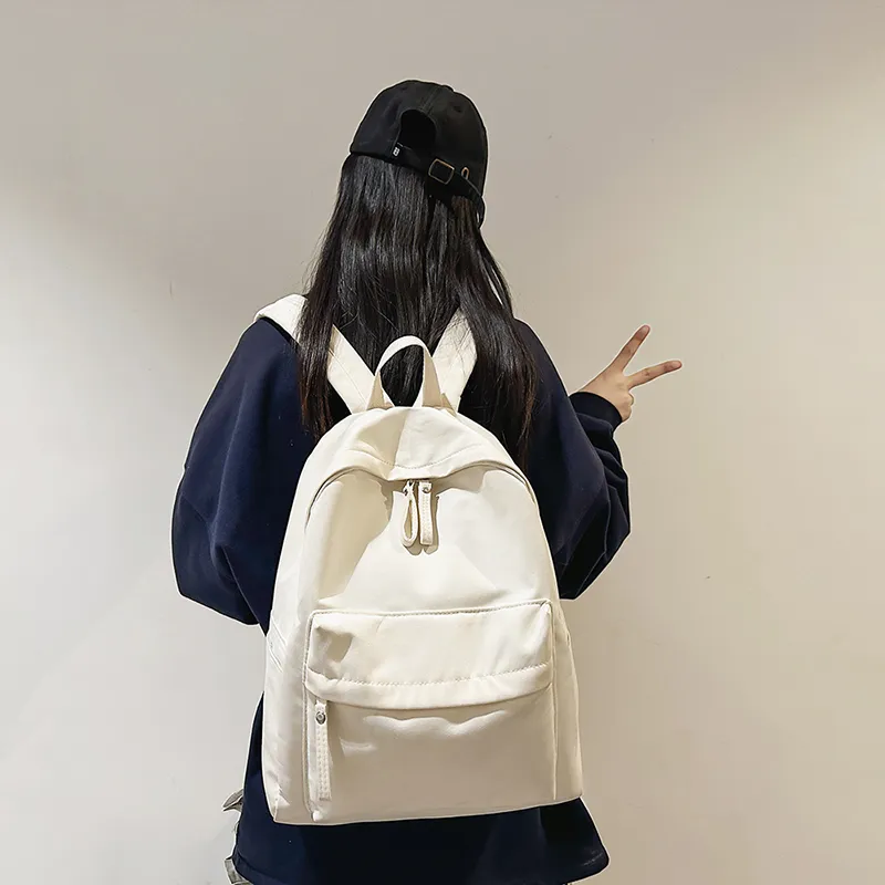 HCXK Nylon Backpack Unisex Black/White/Green/Burgundy/Khaki-11