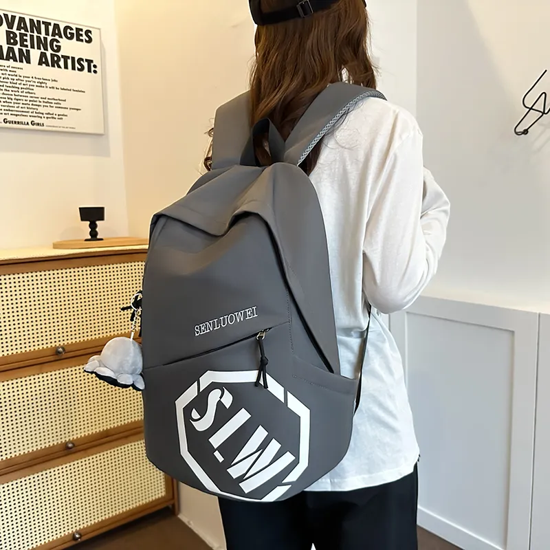 HCXK Waterproof And Wear resistant Backpack Unisex Multicolor-17