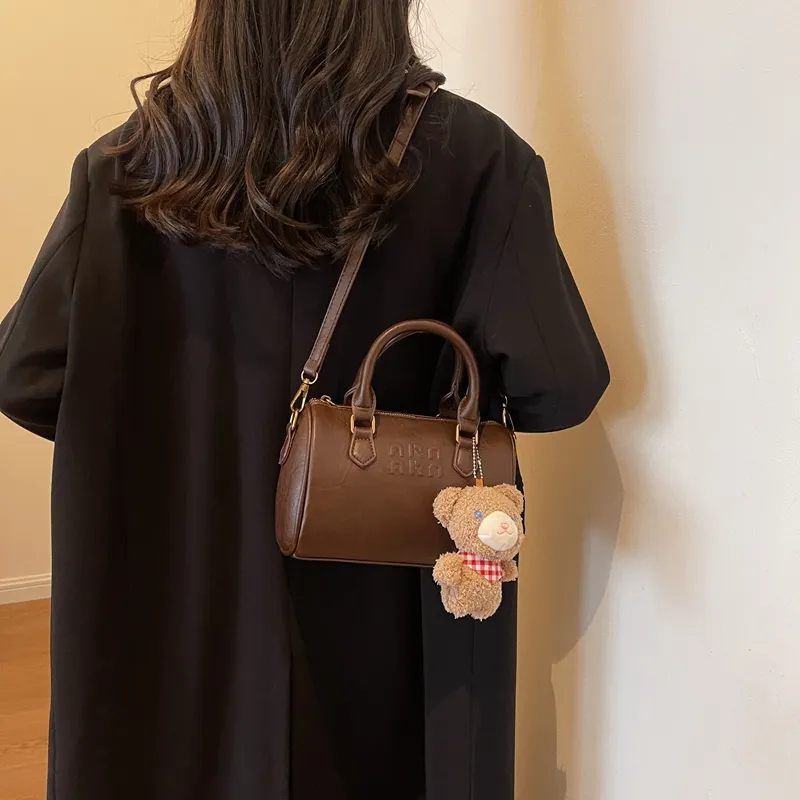 HCXK PU One Shoulder Handbags Regular Women's Mud/coffee/brown-8