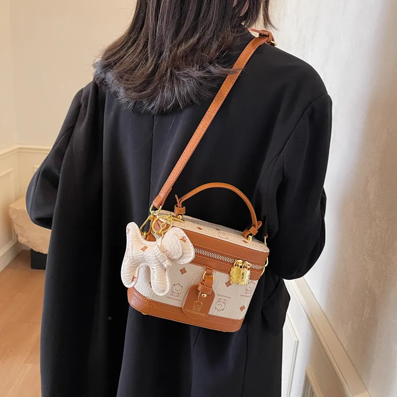 HCXK PU Fashion Shoulder Bag Crossbody Handbag Regular Women's Ecru/Black/White/Brown/Pink-12