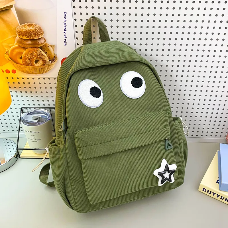 HCXK Wool Backpack Unisex White/Black/Yellow/Dark Brown/Jasper-25