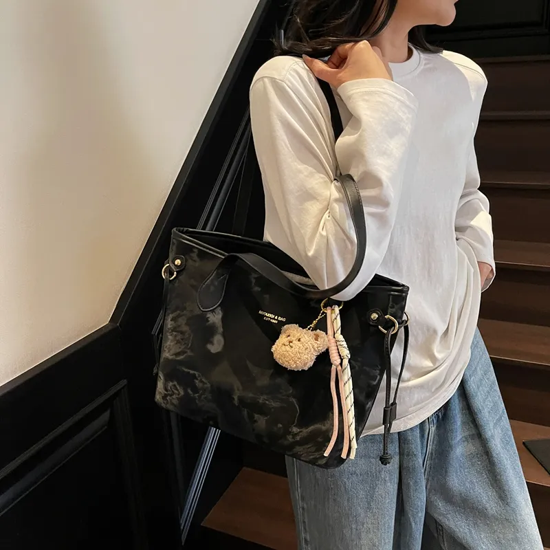 HCXK PU Tote Bag, Shoulder Bag Regular Women's Multicolor-1