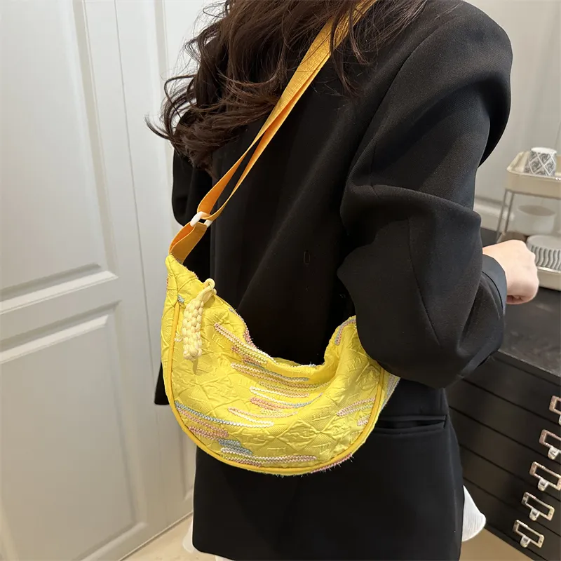 HCXK Special Fabric Shoulder Bag Women's Multicolor-13