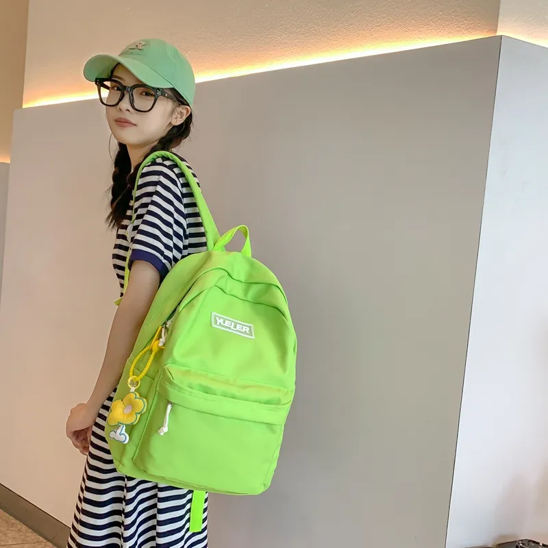 HCXK Nylon Backpack Unisex White/Black/Green/Blue/Pink-12