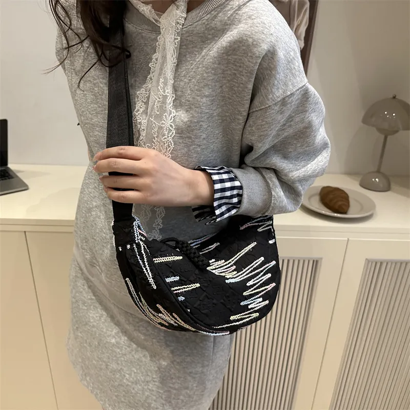 HCXK Special Fabric Shoulder Bag Women's Multicolor-2
