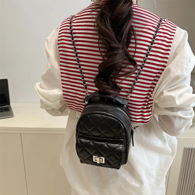 HCXK PU Backpack Women's Multicolor-3