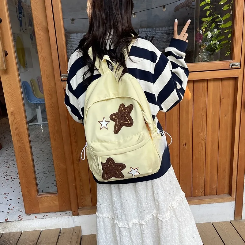 HCXK Nylon Backpack Unisex Multicolor-12
