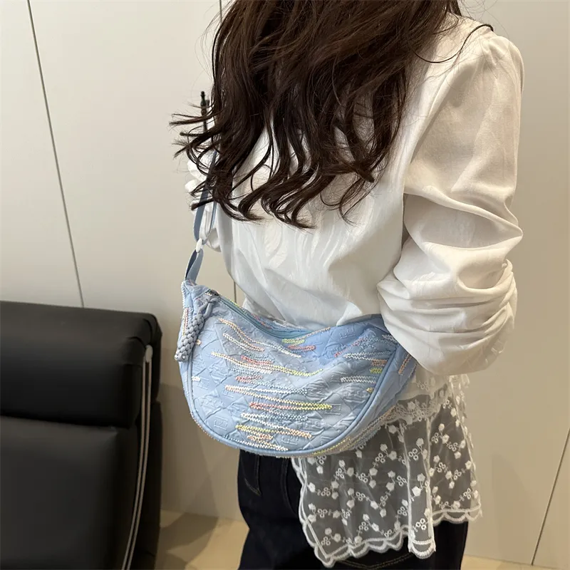 HCXK Special Fabric Shoulder Bag Women's Multicolor-22