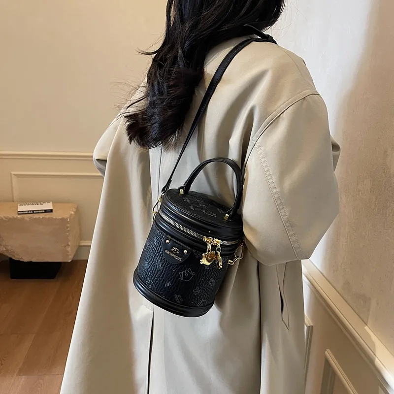 HCXK PU Cylinder Bag Shoulder Bag Crossbody Bag Handbag Women's Multicolor-20