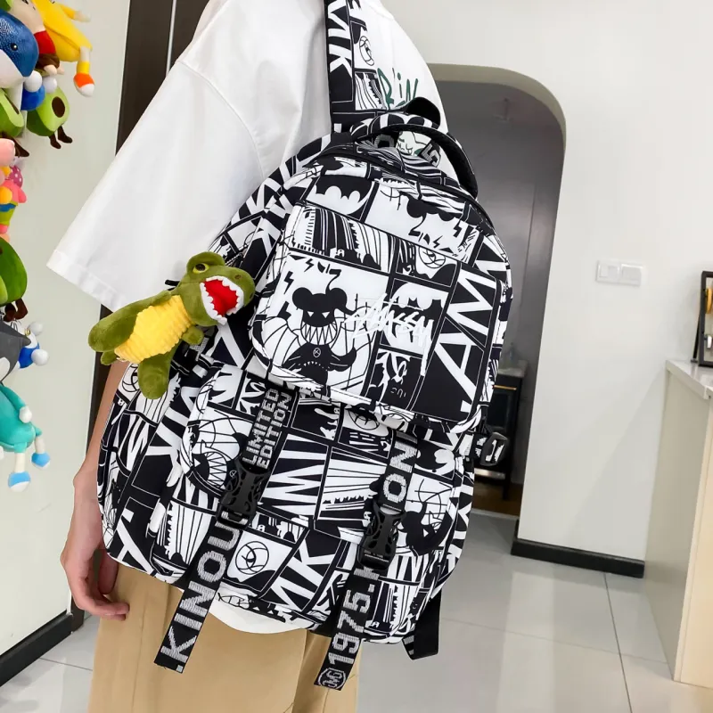 HCXK Nylon Backpack Regular Unisex Multicolor-19