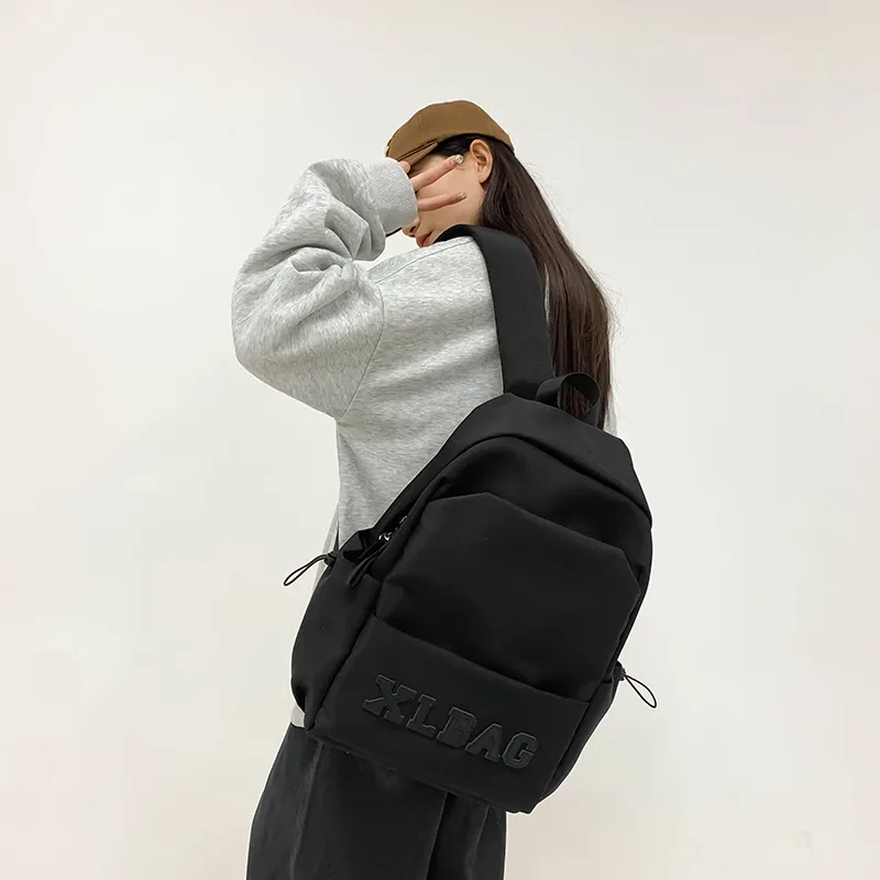 HCXK Nylon Backpack Unisex Ecru/Black/Gray/Burgundy-12