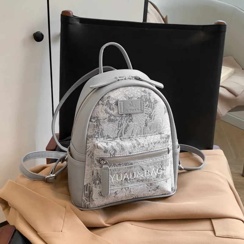 HCXK PU Large Capacity Premium Commute Backpack Regular Women's Multicolor-13