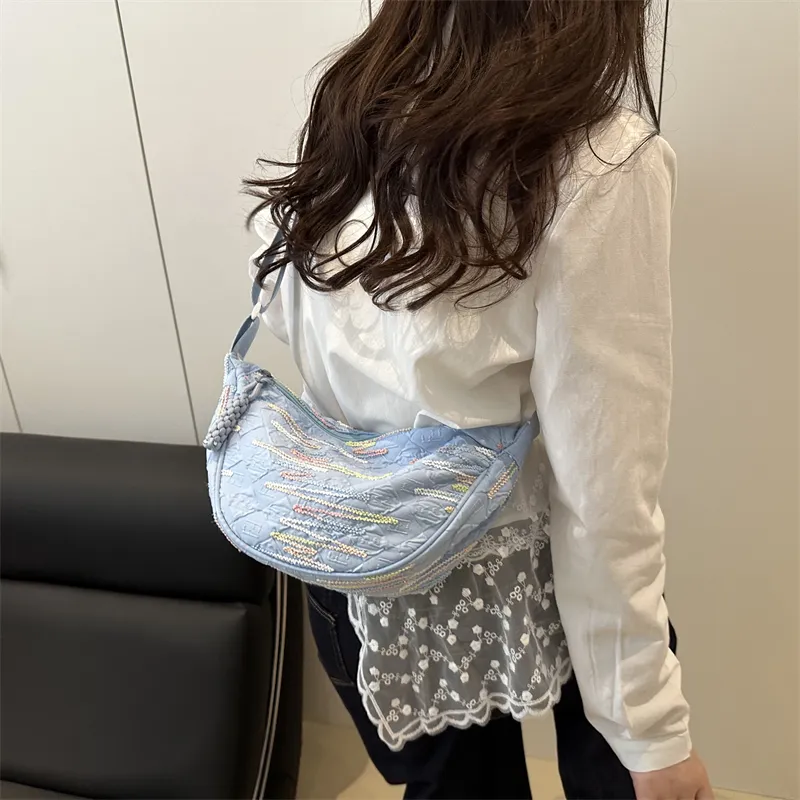 HCXK Special Fabric Shoulder Bag Women's Multicolor-23