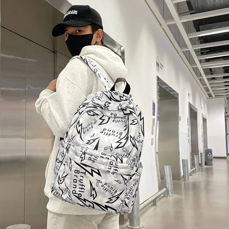 HCXK Nylon Backpack Regular Unisex Multicolor-13