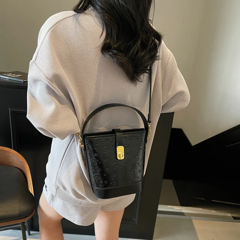 HCXK PU Bucket Bag, Shoulder Bag, Handbag Women's Multicolor-11
