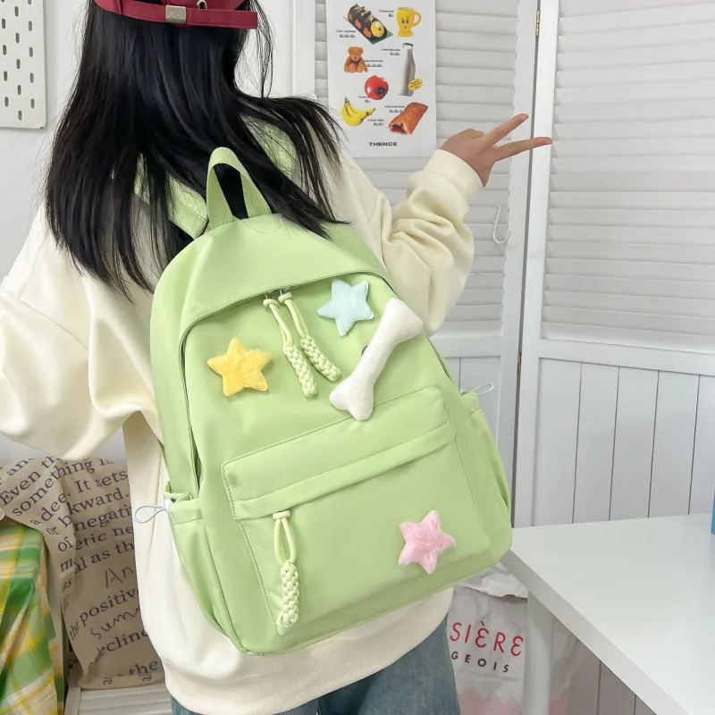 HCXK Composite Cloth Backpack Unisex Multicolor-17