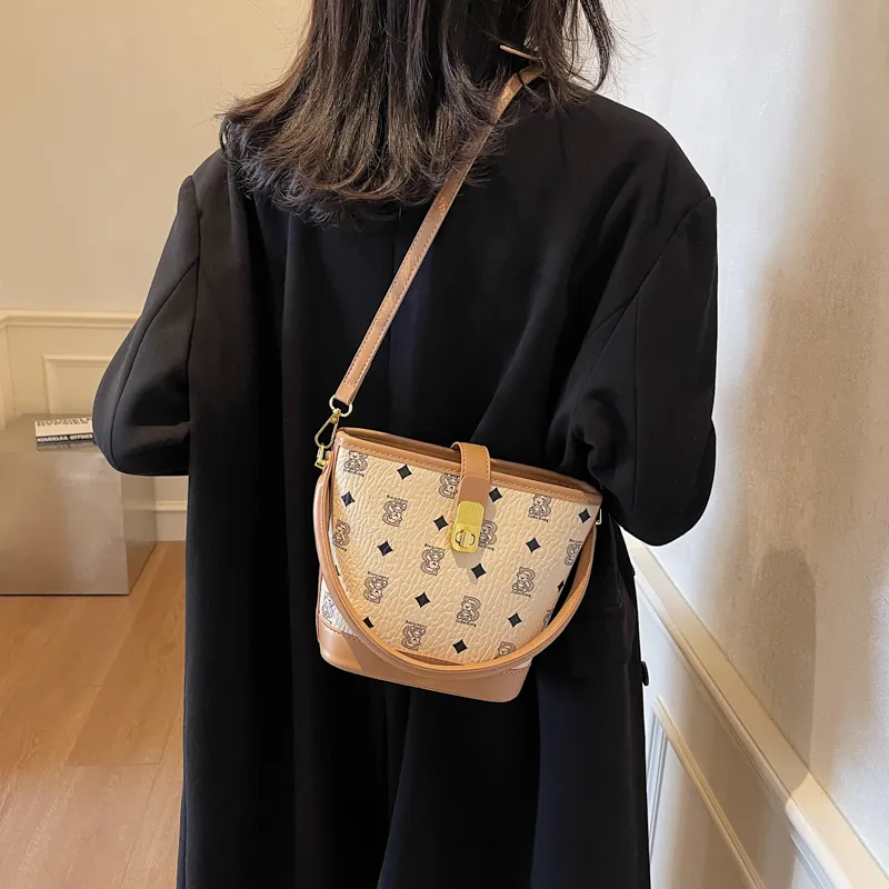 HCXK PU Handbag, Shoulder Bag, Crossbody Bag Women's White & Black/Black/Brown/Pink/Khaki-21
