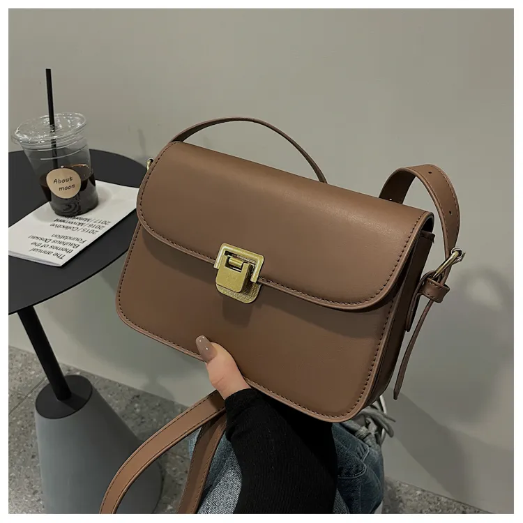 HCXK PU Tote Bag Shoulder Bag Regular Women's Black/Dark Brown/Khaki/White/Coffee-7