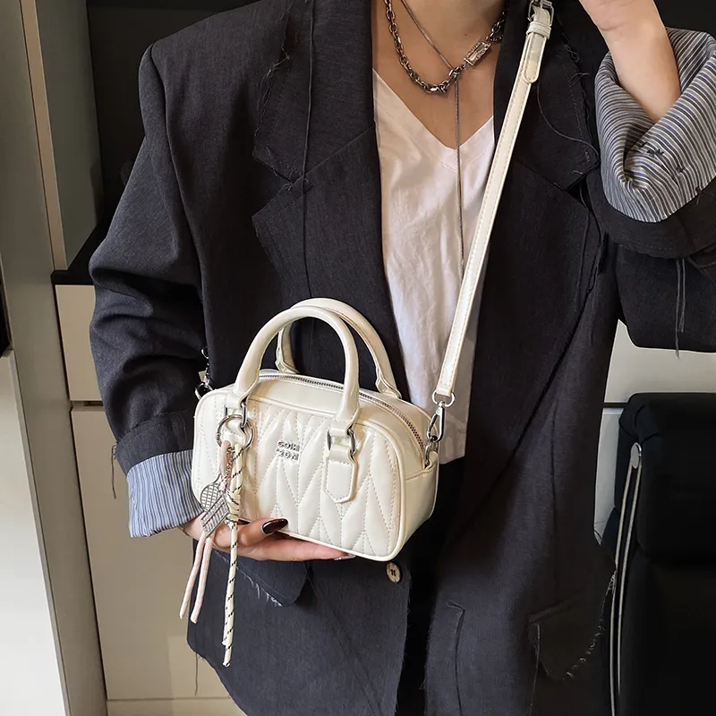 HCXK PU Crossbody Bag One Shoulder Handbag Women's Multicolor-5