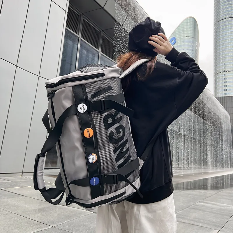 HCXK Nylon Travel Bag Unisex Multicolor-7