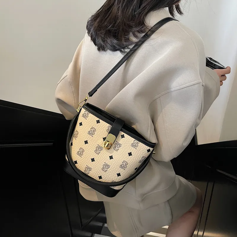 HCXK PU Handbag, Shoulder Bag, Crossbody Bag Women's White & Black/Black/Brown/Pink/Khaki-1
