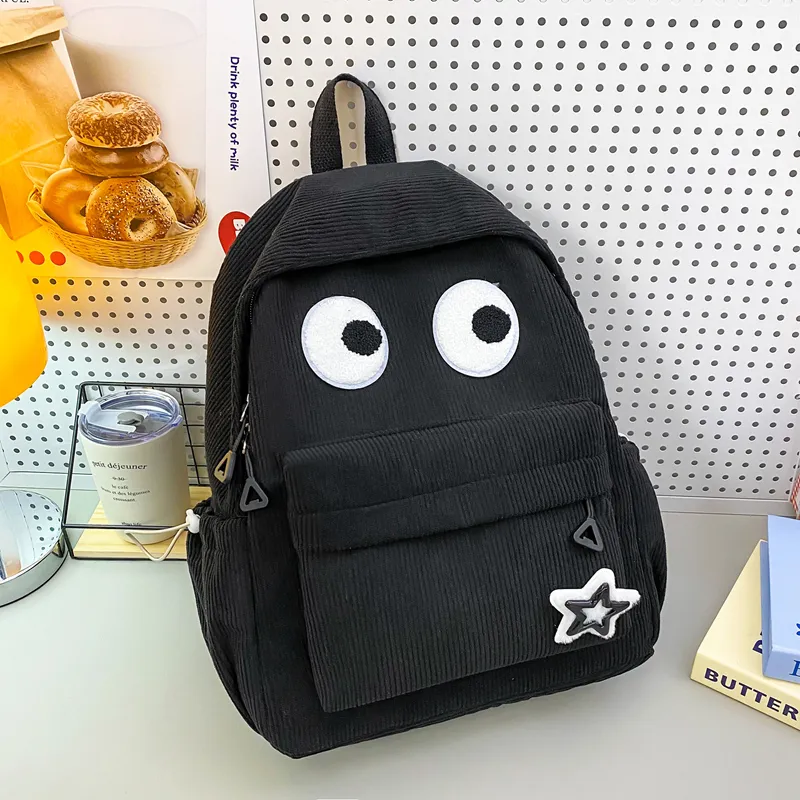 HCXK Wool Backpack Unisex White/Black/Yellow/Dark Brown/Jasper-4